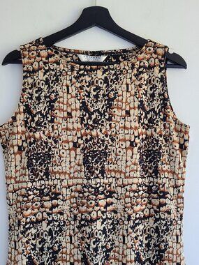 Vintage 90s Reptile Snake Print Bodycon Dress Tag sz MP Grunge Whimsigoth Midi